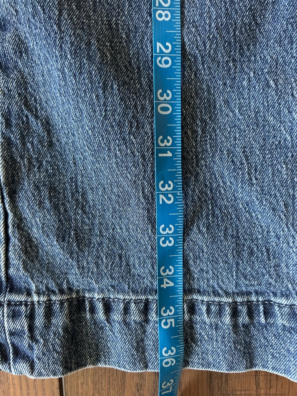 Levi's Women's Straight-Ankle Ribcage Jeans - Blue Denim Size 28 - Picture 8 of 9